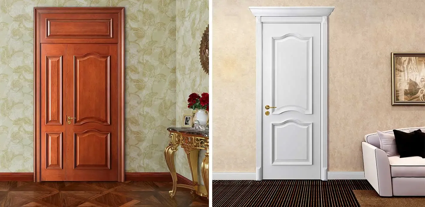 أبواب خشب داخلية مودرن في اليمن:الفخامة والجودة للأبواب 